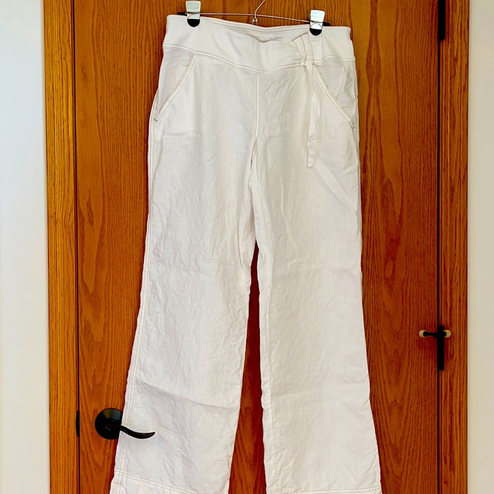 New without tags Athleta white linen women’s pant
